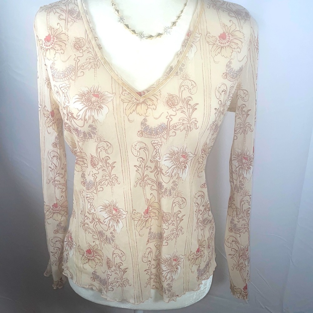 Coquette; Floral, Feminine Top by The Limited Top.